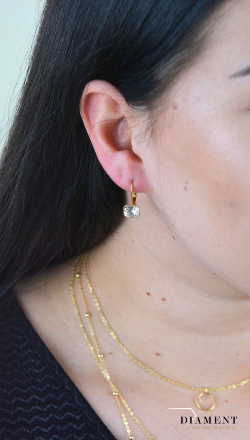 Kolczyki srebro pozłacane Spark z Kryształkami Swarovski KAG44808C.jpg