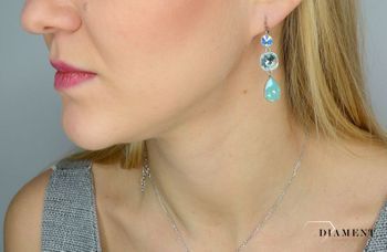 Kolczyki swarovski element Classico KAT43201ABPO1 Swarovski® crystals w kolorach Aurore Boreale, Light Azore i Pacific Opal2.JPG