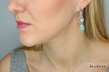 Kolczyki swarovski element Classico KAT43201ABPO1 Swarovski® crystals w kolorach Aurore Boreale, Light Azore i Pacific Opal6.JPG