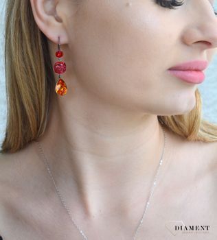 Kolczyki srebrne wiszące Swarovski Classico Light Siam, Indian Pink i Tangerine KAT43201LSITG1 ✓ Kolczyki srebrne wiszące Damskie w Sklepie z Biżuterią zegarki-diament.pl✓Piękne i Eleganckie Kolczyki dla Kobiet✓Prawdziwe Srebro✓Darmo.JPG