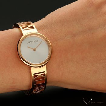 Zegarek damski Calvin Klein Rose gold na sztywnej bransolecie  KBK2S616 (3).jpg