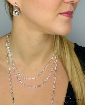 Kolczyki Srebrne wiszące Swarovski białe KC15C. Kolczyki Swarovski. Kolczyki wykonane ze srebra próby 925 (1).JPG