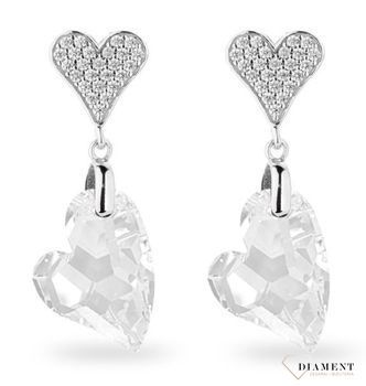 Kolczyki srebrne serca z Kryształkami Swarovski Corazon Comet Argent Light KC626117C. Kolczyki damskie na prezent. Kolczyki serduszka. Kolczyki na walentynki. Kolczyki dla ukochanej. Błyszcząca biżuteria spark..jpg