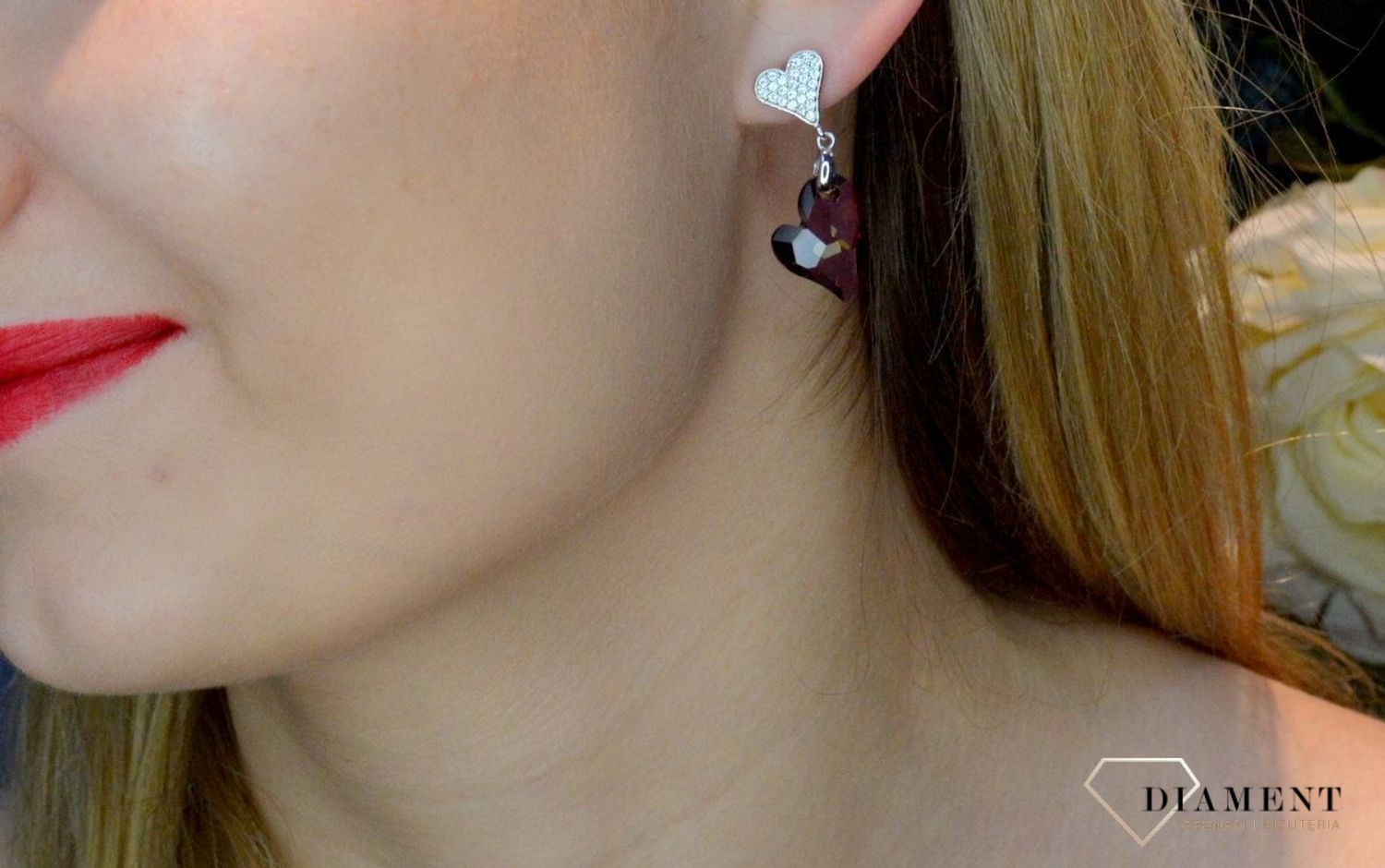 Kolczyki srebrne serca z Kryształkami Swarovski Corazon KC626117LSH. Kolczyki damskie na prezent. Kolczyki serduszka. Kolczyki na walentynki. Kolczyki dla ukochanej. Błyszcząca biżuteria spark. Różowe serca kolczyki.jpg