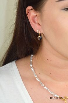 Srebrne kolczyki wiszące Spark Swarovski w kształcie serca Denim Blue KCSG622810DB. Kolczyki wykonane ze srebra próby 925 oraz ekskluzywnych kryształów v (1).JPG