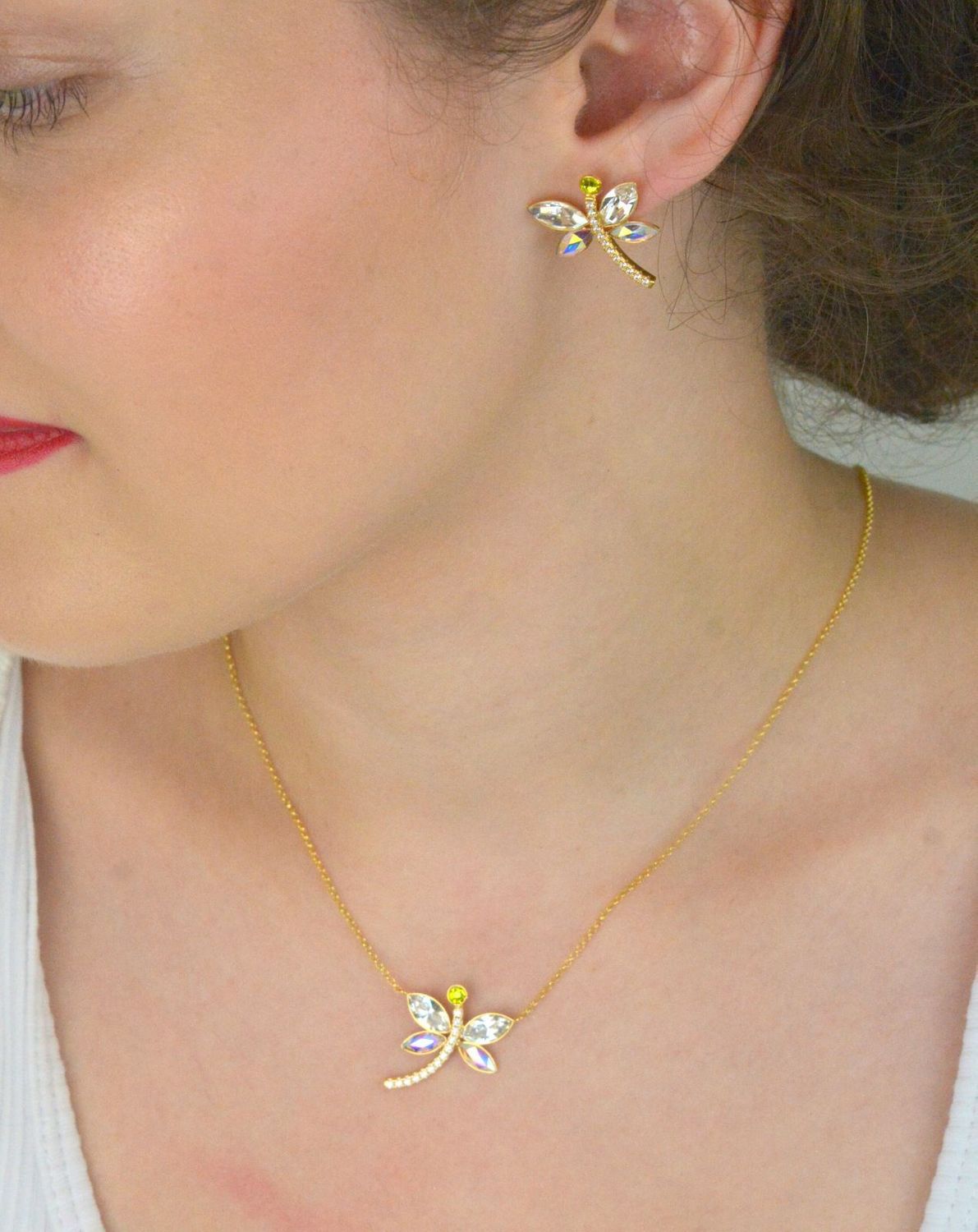 Kolczyki srebrne KDCG4228CAB Ważki z cyrkoniami i kryształami Swarovskiego.jpg