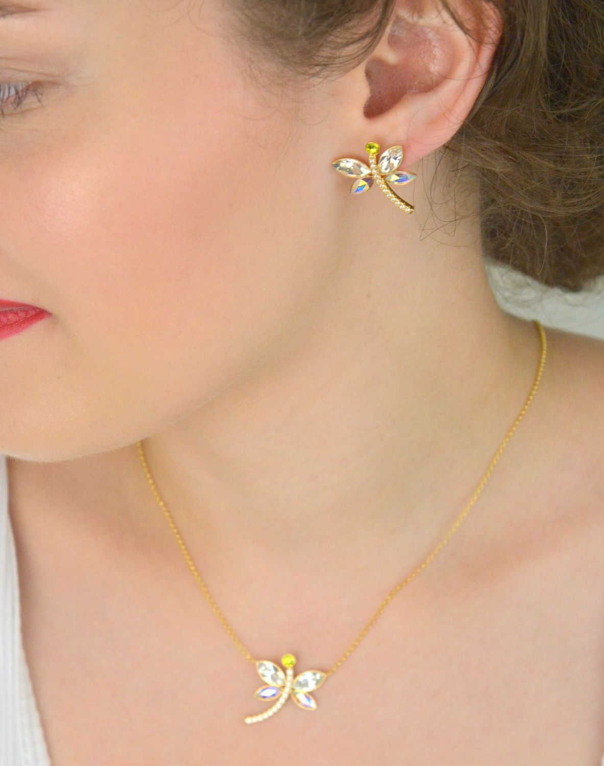 Kolczyki srebrne KDCG4228CAB Ważki z cyrkoniami i kryształami Swarovskiego.jpg