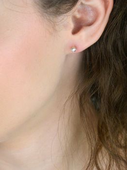 Kolczyki KE19940Y z diamentami 2×0,09ct HSI. Złoto próby 585, 1,20 g, średnica 3 mm. Eleganckie i wygodne – klasyka z luksusowym akcentem (3).JPG