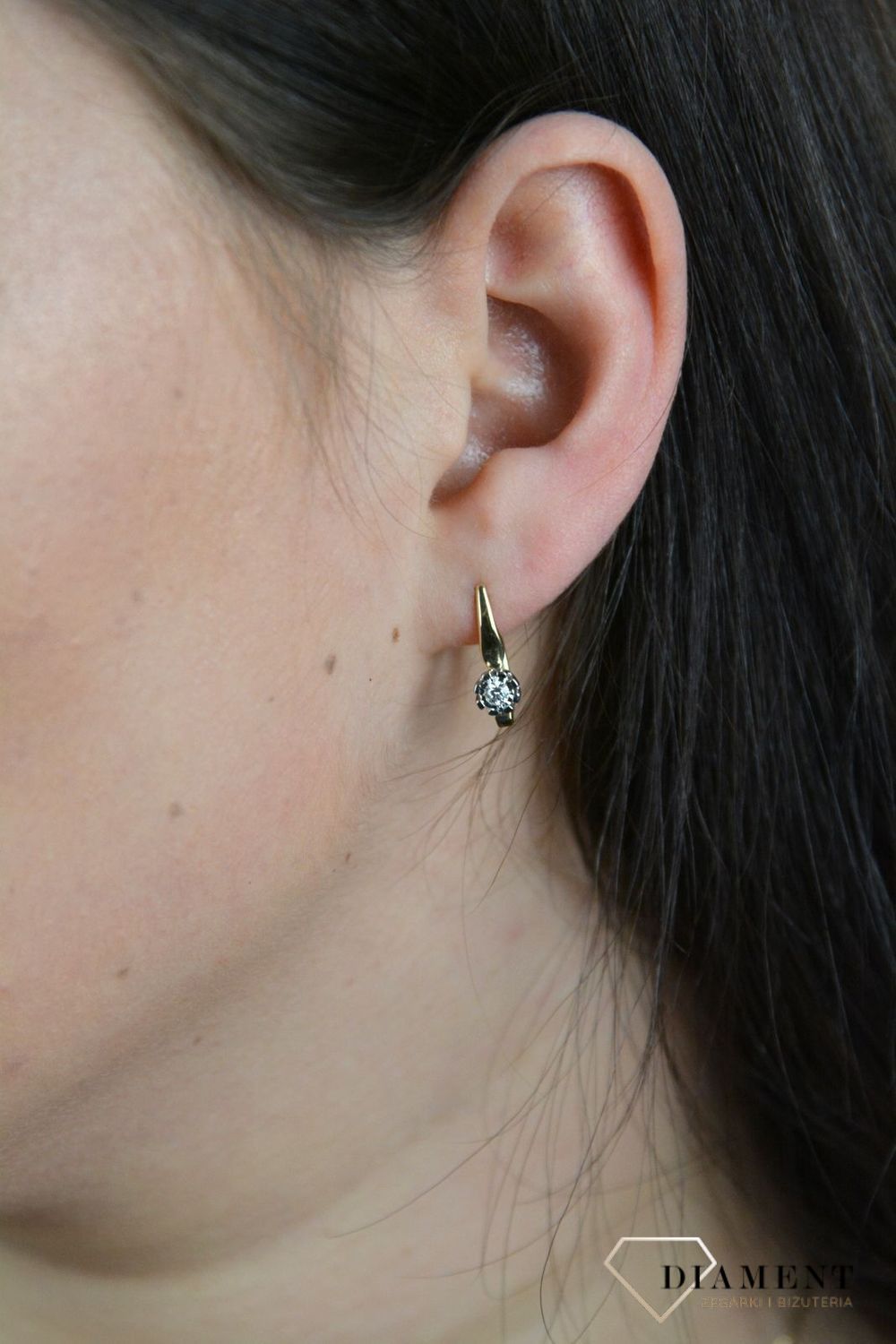 Złote kolczyki z Diamentami KE81590Y.jpg