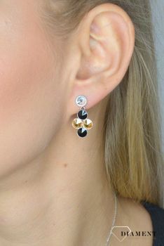 Kolczyki wiszące Swarovski Uva Small Studs Jet KG11224JGS. Kolczyki wykonane ze srebra próby 925 oraz ekskluzywnych kryształów Swarovski® crystals  (8).JPG