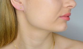 Złote kolczyki przy uchu Swarovski Pinpoint Gilded Studs KG2038SS10GS srebro (1).JPG