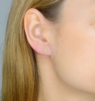 Złote kolczyki przy uchu Swarovski Pinpoint Gilded Studs KG2038SS10GS srebro (2).JPG