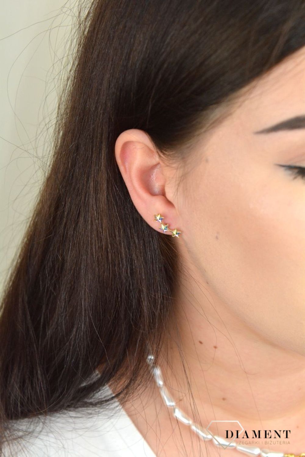 Srebrne kolczyki nausznice z kryształami Swarovski Spark KG281653AB.jpg