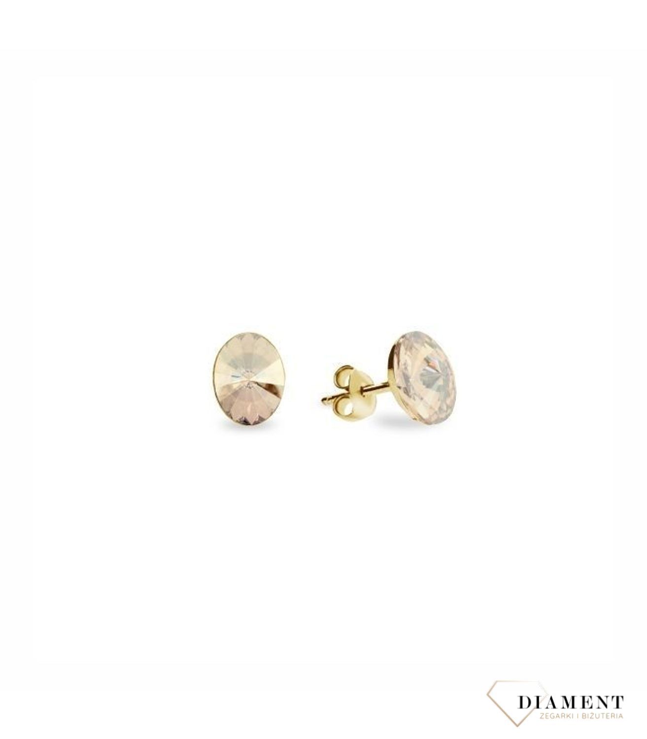 Kolczyki Oval Studs Gilded KG41228GS.jpg