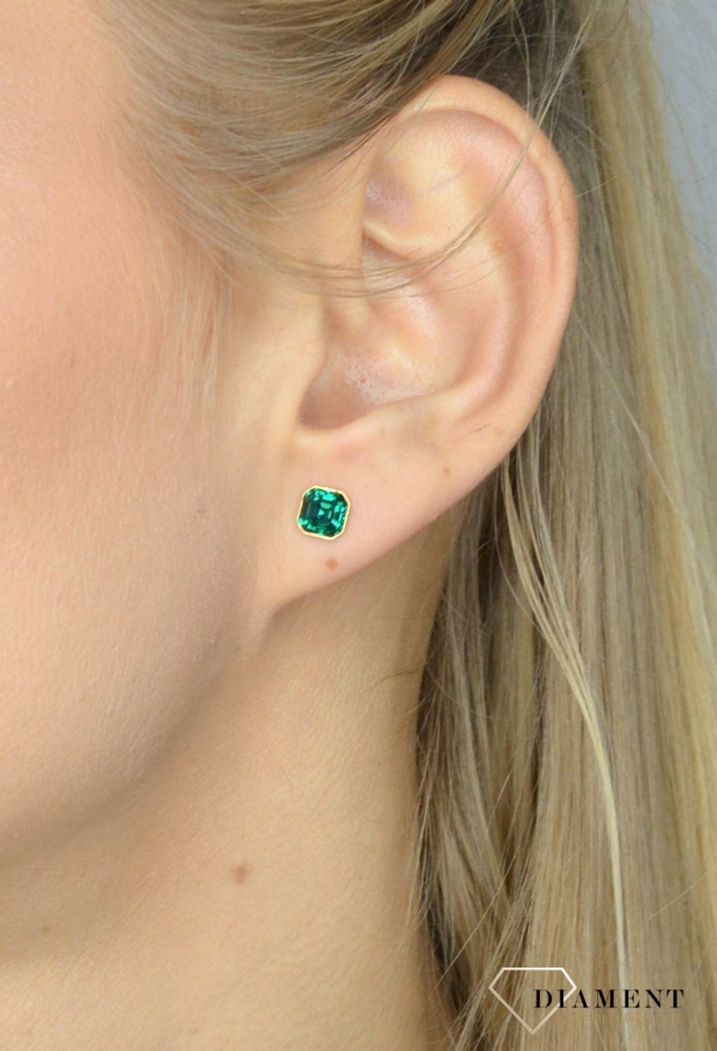 Kolczyki srebrne Swarovski zielone KG44806EM.jpg