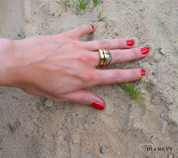 Biżuteria Calvin Klein Pierścionek szeroki 'Trzy kolory złota CK'✓ Biżuteria CK, pierścionki CK w Sklepie z Biżuterią zegarki-diament.pl✓ Piękne i Eleganckie pierścionki dla Kobiet (1).JPG