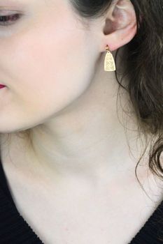 Złote kolczyki damskie 585  Wiszące ażurowe eleganckie (4).jpg