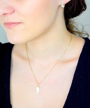 Złote kolczyki angielskie zapięcie próba 333 z cyrkonią KL 7435 333. Kolczyki złote w Sklepie z Biżuterią zegarki-diament (1).JPG