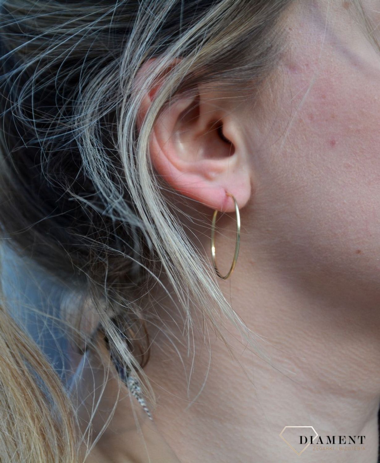 Złote kolczyki koła cienkie 3 cm KLC-000000-152-585.jpg