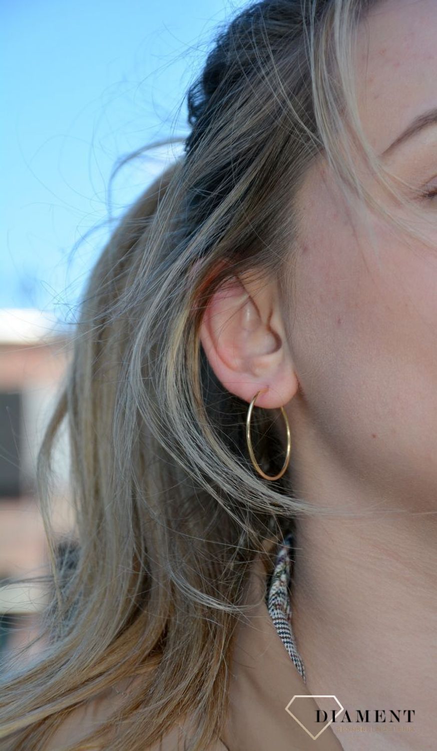 Złote kolczyki koła cienkie 3 cm KLC-000000-152-585.jpg