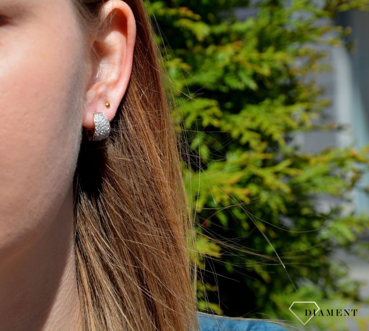 Złote kolczyki koła 585 z cyrkoniami KLC-000000-173-585.jpg