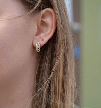 Złote kolczyki koła 333 siateczka z cyrkoniami 1,5 cm✓ Kolczyki złote w Sklepie z Biżuterią zegarki-diament.pl✓ Piękne Kolczyki dla Kobiet✓.JPG