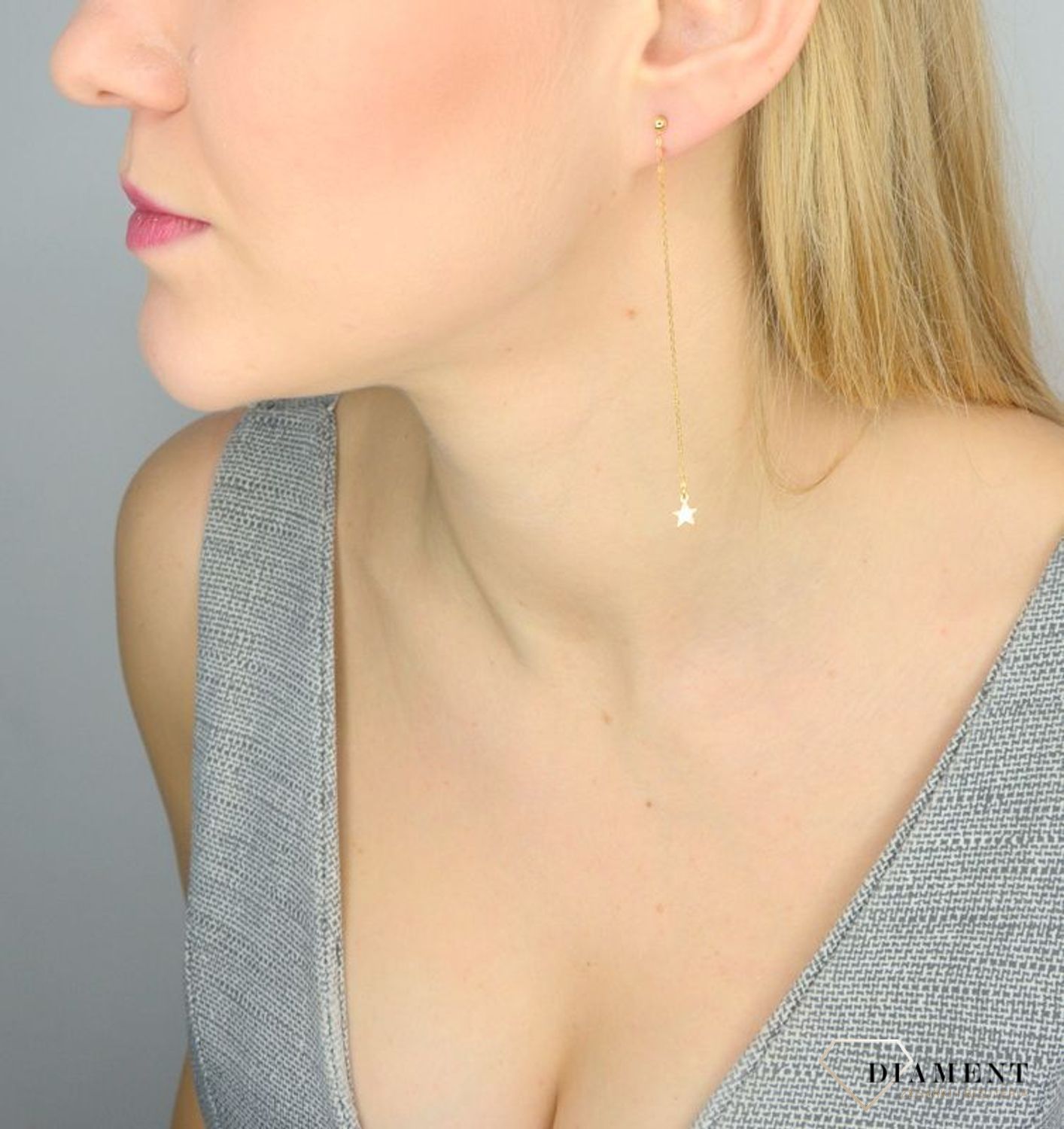 Kolczyki złote wiszące gwiazdki KLC-000000-272-585.jpg