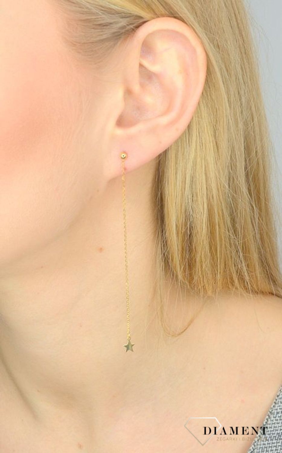 Kolczyki złote wiszące gwiazdki KLC-000000-272-585.jpg