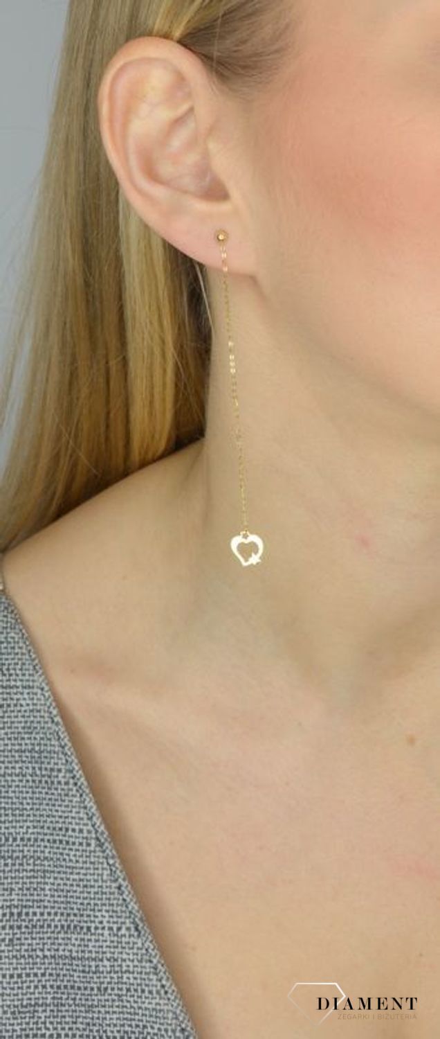 Kolczyki próby 585 wiszące serduszka KLC-000000-274-585.jpg