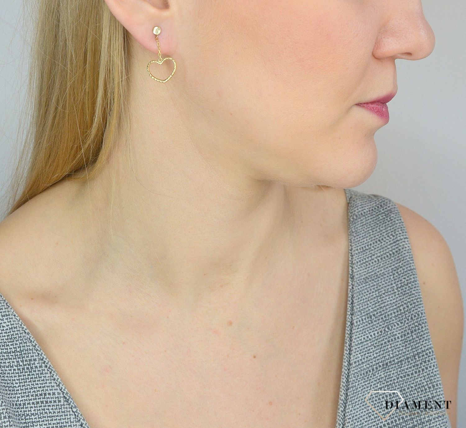 Kolczyki złote próby 585 serca wiszące KLC-000000-275-585.jpg