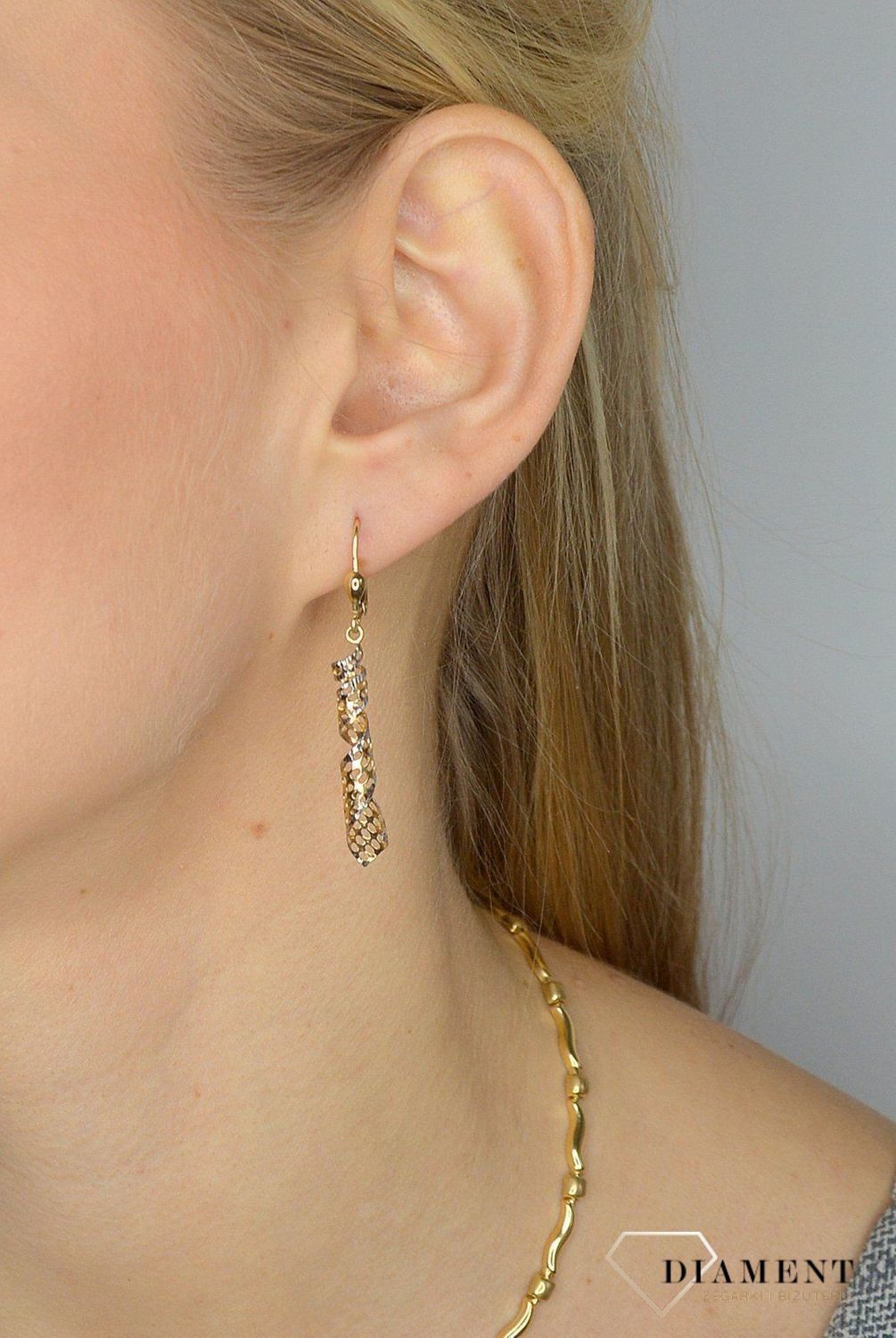 Kolczyki złote próby 585 ażur kręcony  KLC-000000-290-585.jpg