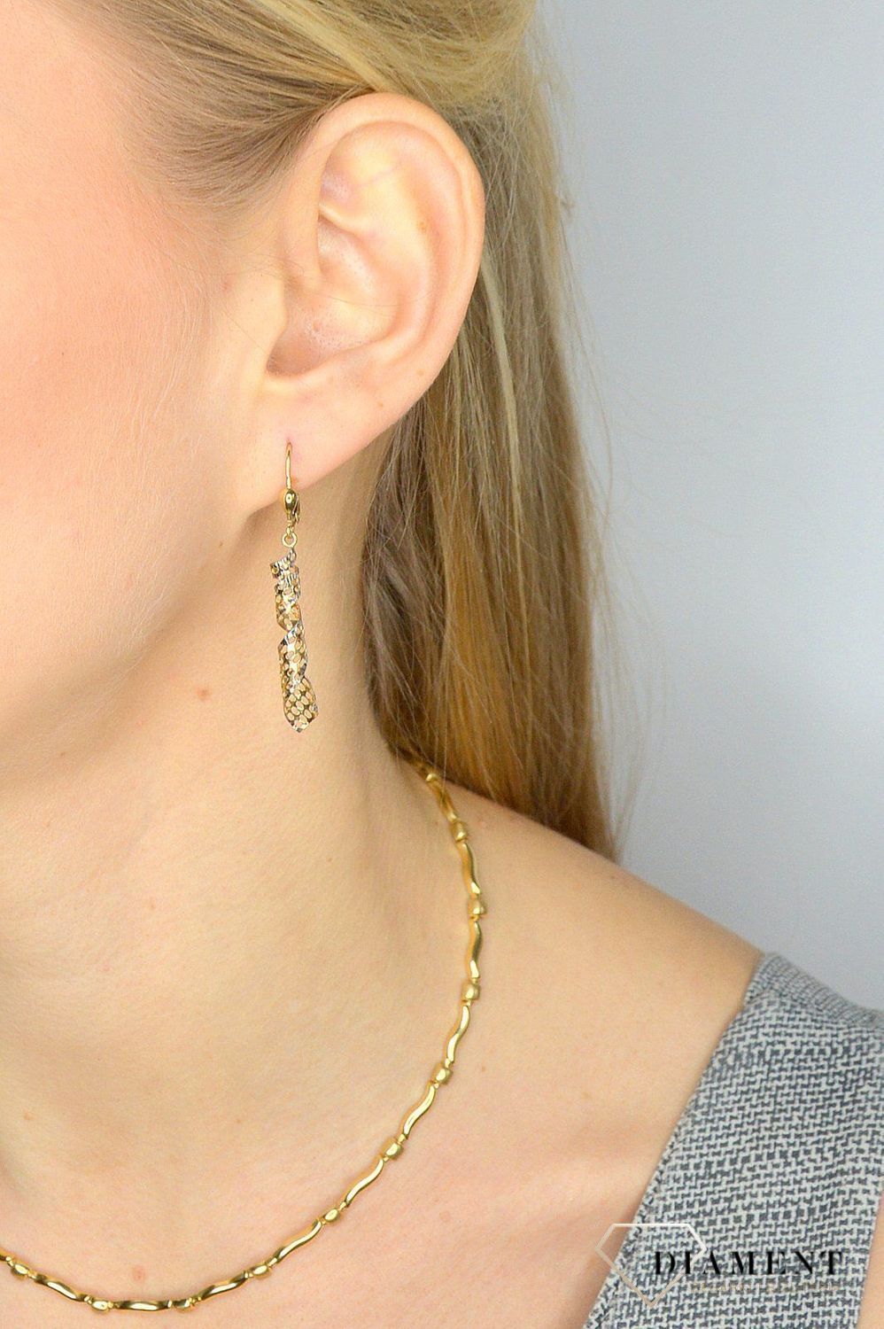 Kolczyki złote próby 585 ażur kręcony  KLC-000000-290-585.jpg