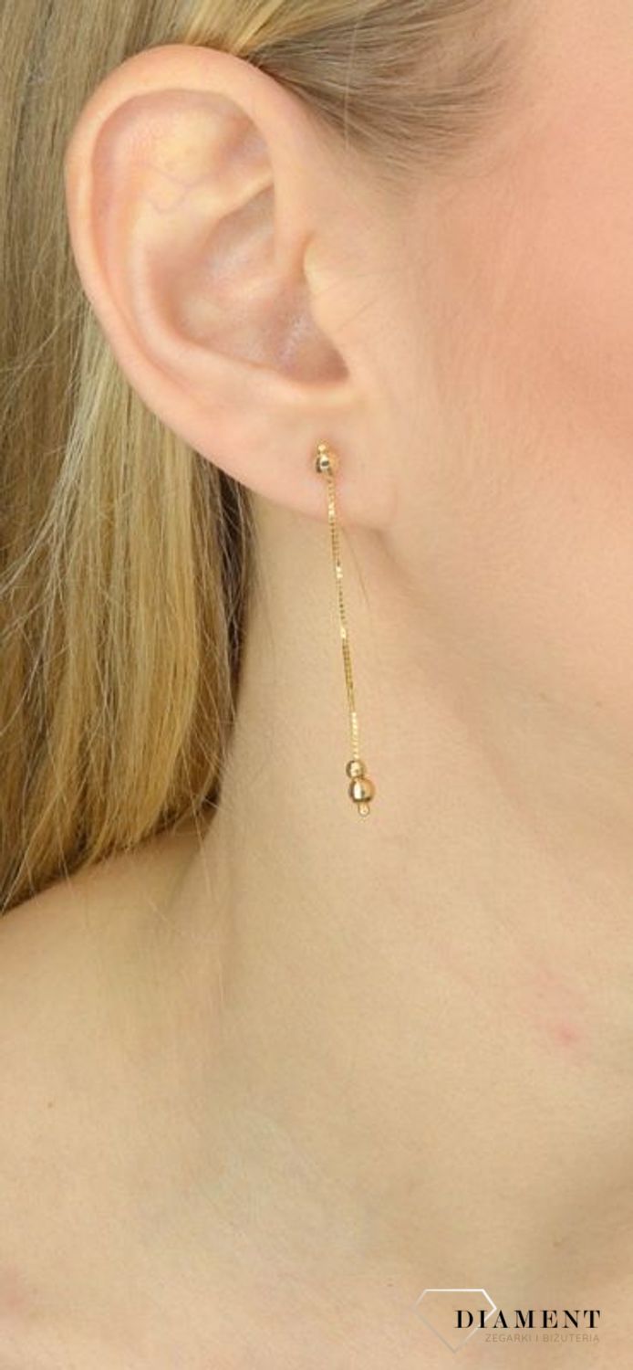 Kolczyki złote wiszące kuleczki KLC-000000-291-585.jpg