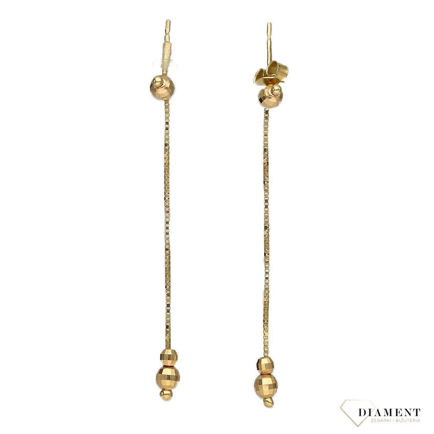 Kolczyki złote wiszące kuleczki KLC-000000-291-585.jpg