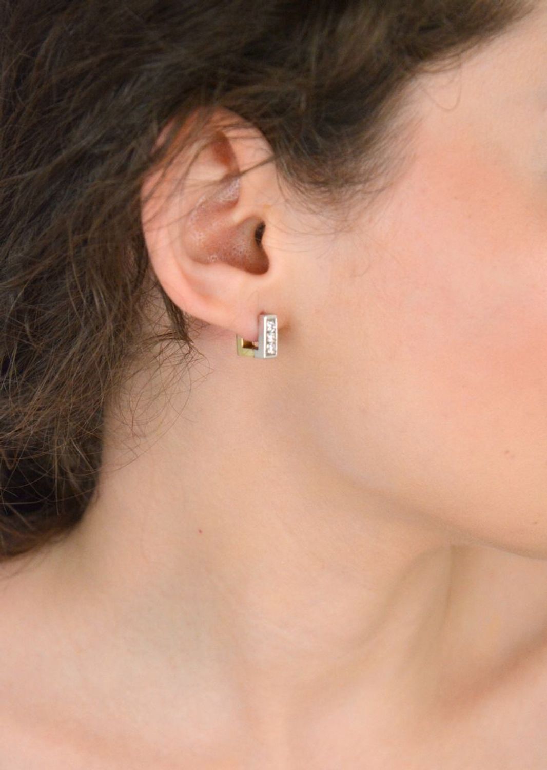 Kolczyki prostokąty złote łączone z cyrkoniami 585 KLC-000000-292-585.jpg