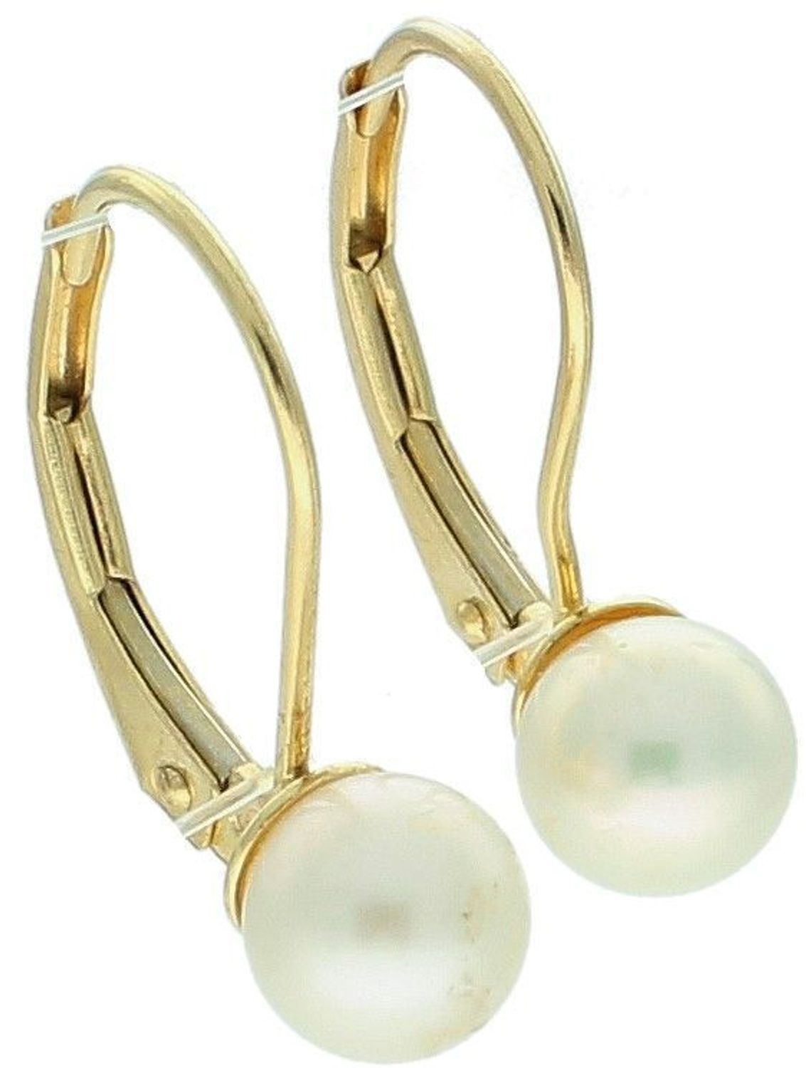 Kolczyki damskie złote z perełkami 585.jpg