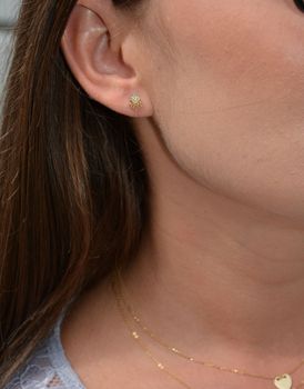 Złote kolczyki 585 ciekawy wzór KLC-000000-339-585. Kolczyki złote w Sklepie z Biżuterią zegarki-diament.pl✓ Piękne Kolczyki dla Kobiet✓ (3).JPG