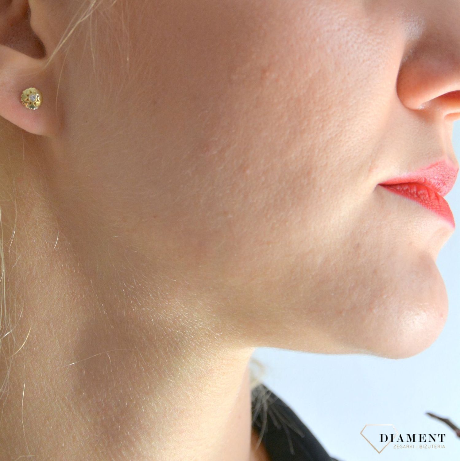 Złote kolczyki 585 kwiatki z cyrkonią KLC-000000-344-585.jpg