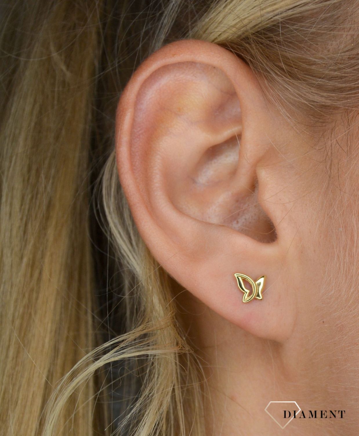 Złote kolczyki 585 motylki KLC-000000-359-585.jpg
