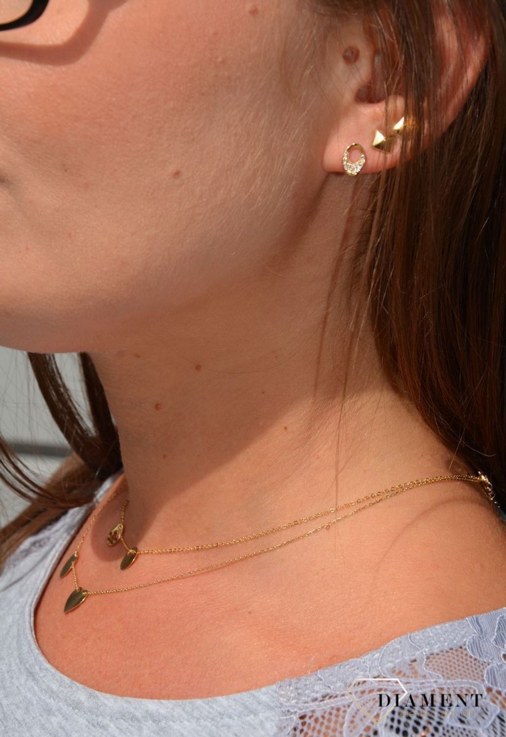 Złote kolczyki 585 z cyrkonią KLC-000000-368-585.jpg