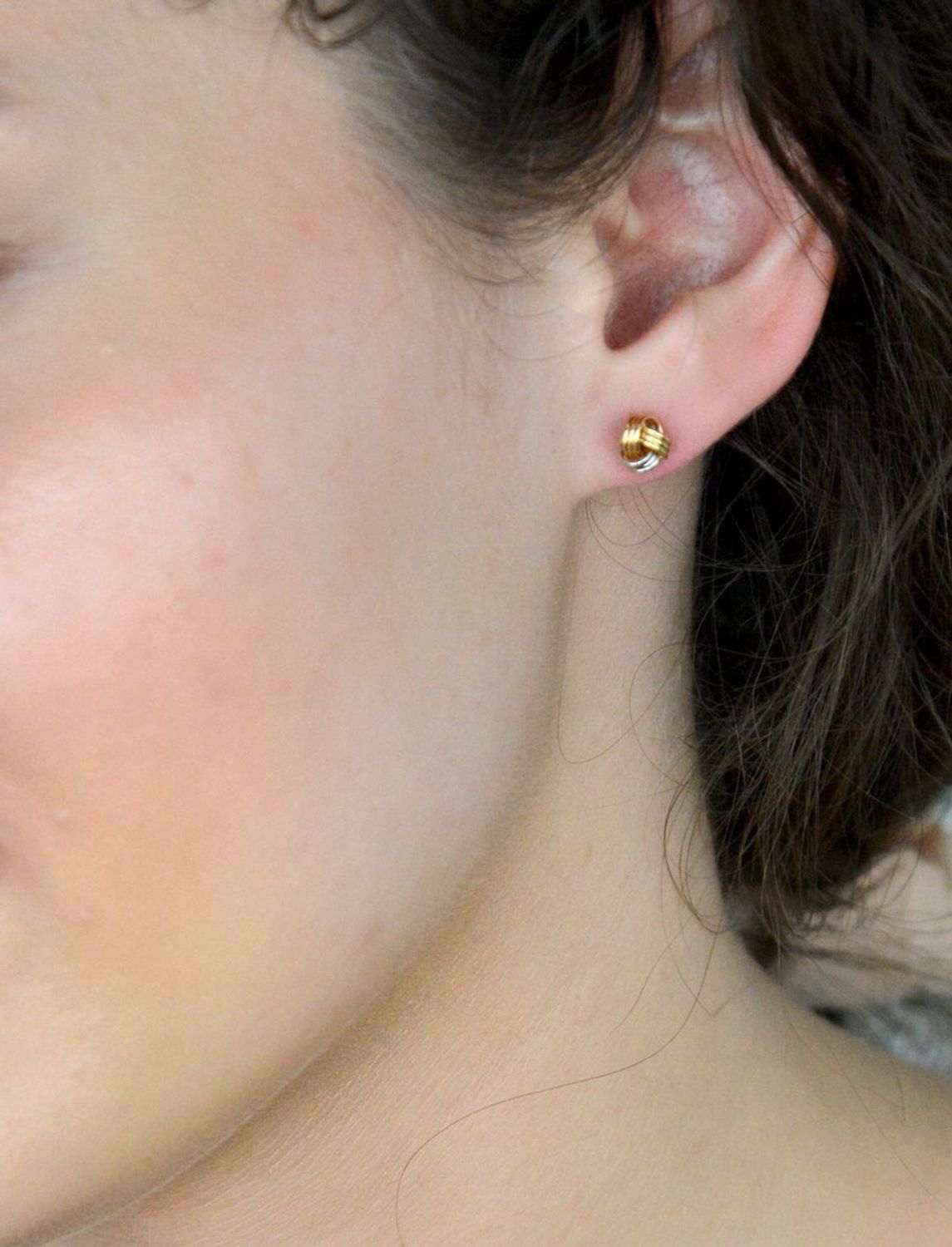 Kolczyki złote skręcony wzór pr 585, KLC-000000-372-585.jpg