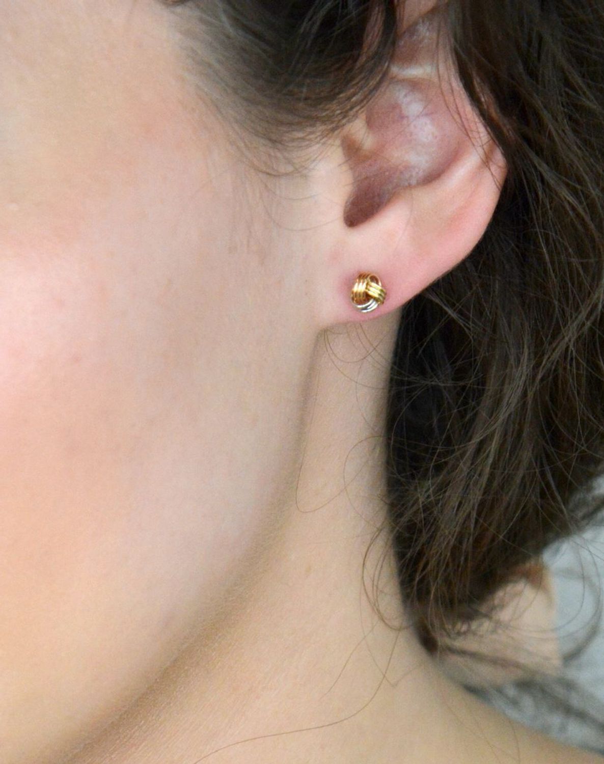 Kolczyki złote skręcony wzór pr 585, KLC-000000-372-585.jpg