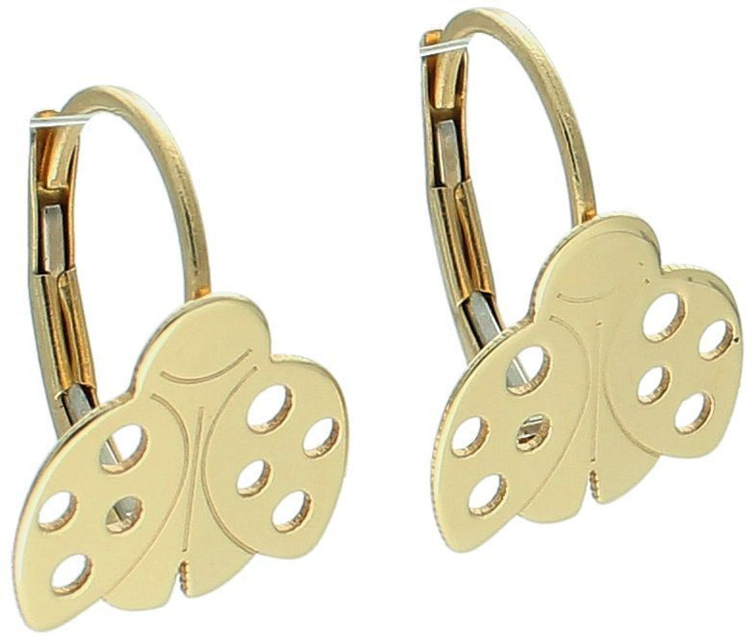 Złote kolczyki biedronki KLC-000000-384-585.jpg