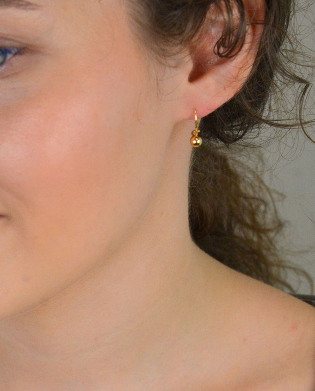 Złote kolczyki kulki 585 KLC-000000-398-585.jpg