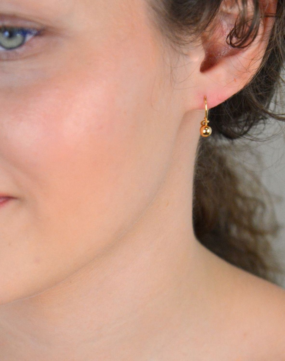 Złote kolczyki kulki 585 KLC-000000-398-585.jpg