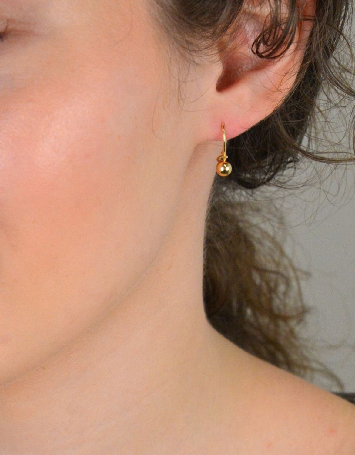 Złote kolczyki kulki 585 KLC-000000-398-585.jpg