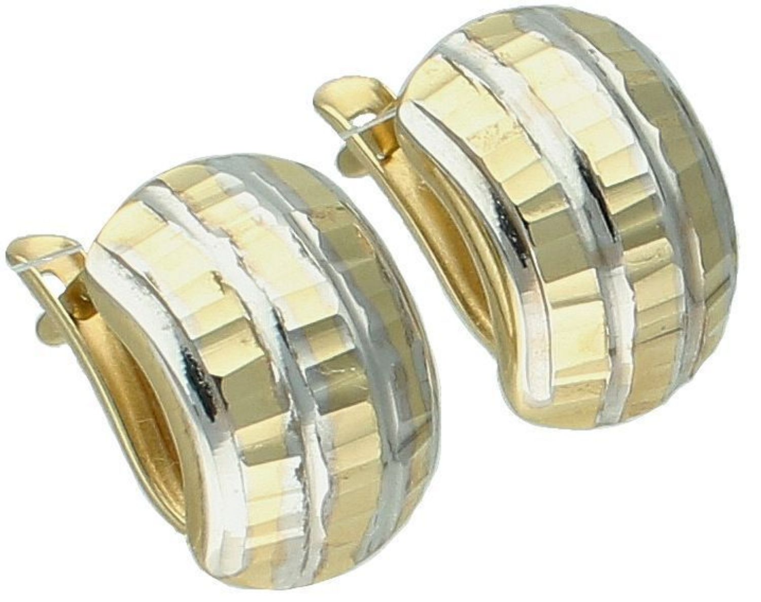 Kolczyki grawerowane z białym złotem KLC-000000-401-585.jpg