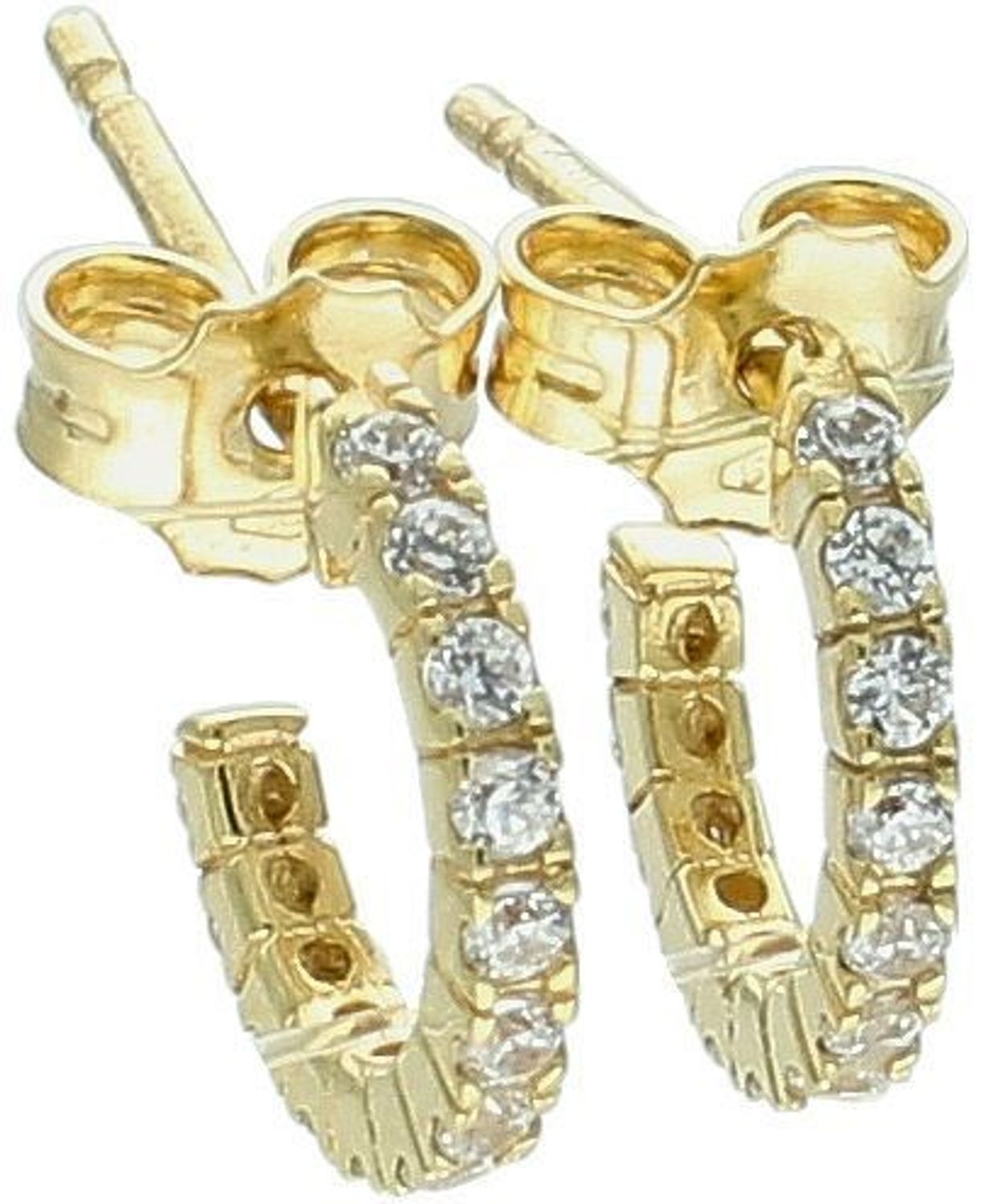 Kolczyki złote delikatne kółeczka z cyrkoniami 585 KLC-000000-402-585.jpg