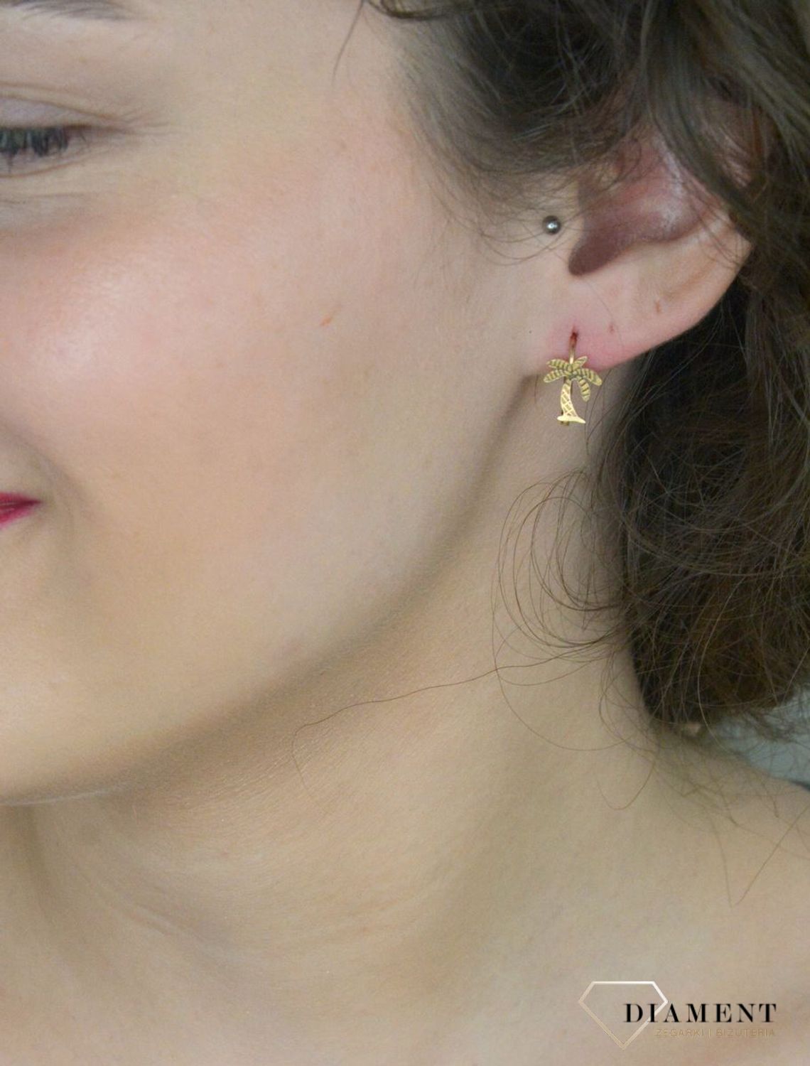 Kolczyki złote palmy pr 585, KLC-000000-418-585.jpg