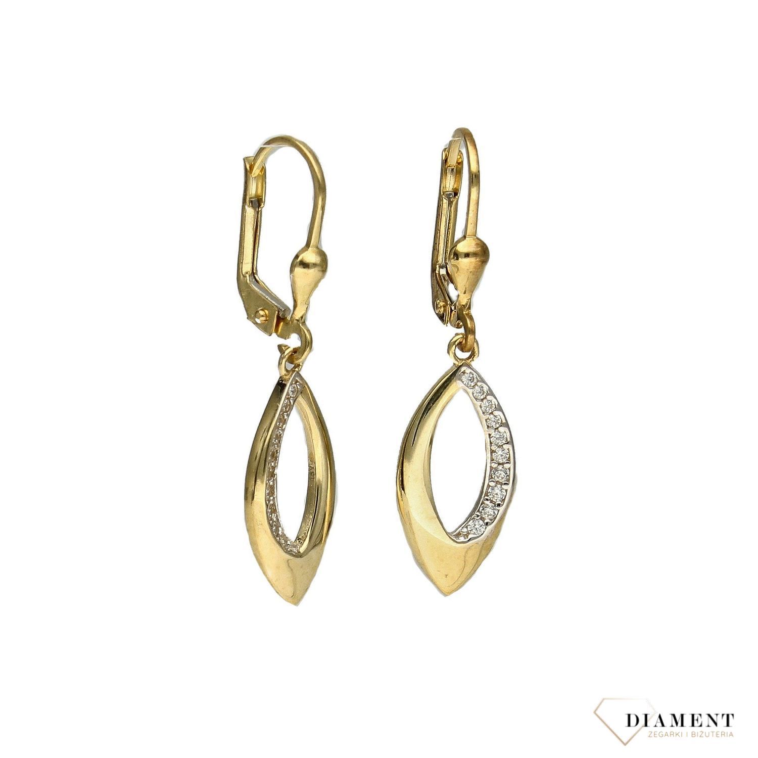 Złote kolczyki łezki z cyrkonią KLC-000000-540-333d.jpg